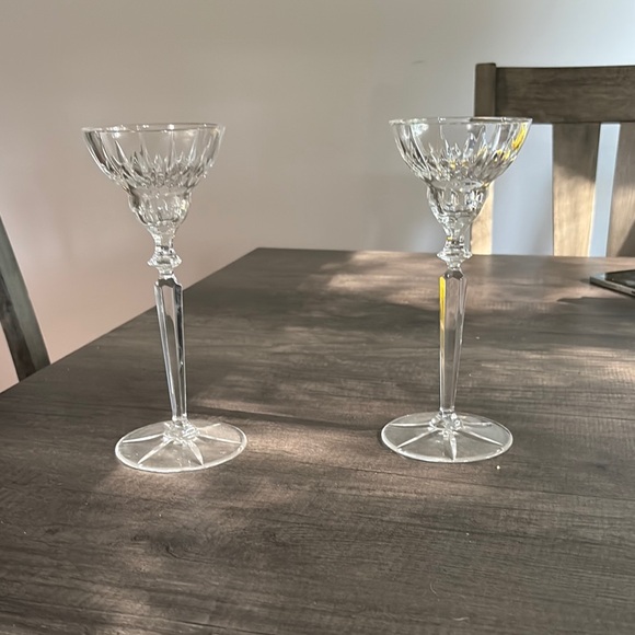 Elegant Crystal candle stick holders
